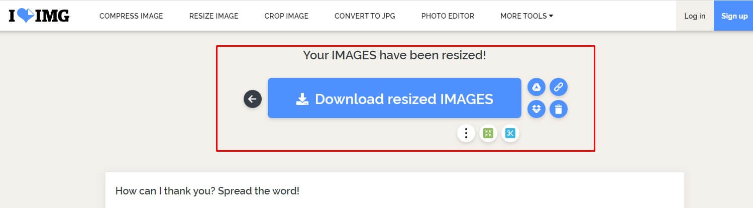 Reduce image size_iLoveIMG step3