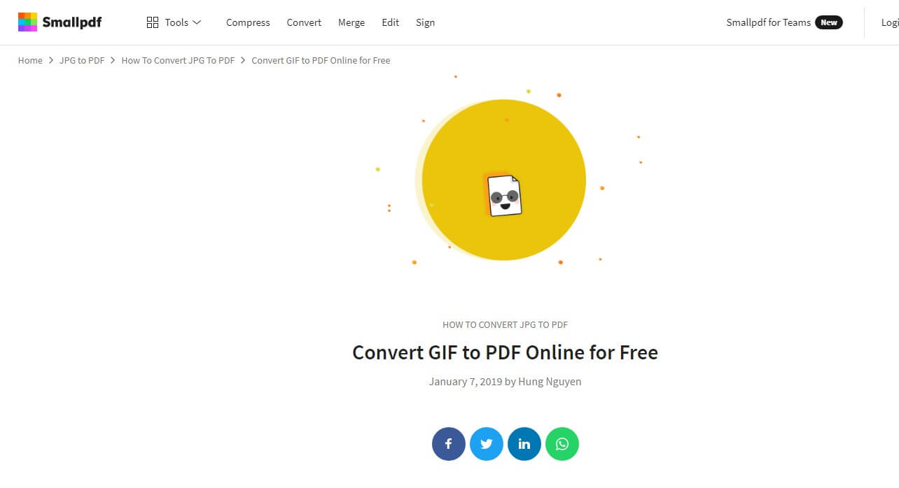 How to convert GIF to PFDF_SmallPDF