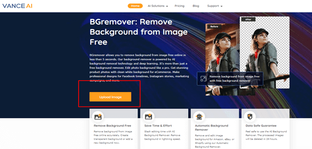 Change potrait background in BGremover-step 1