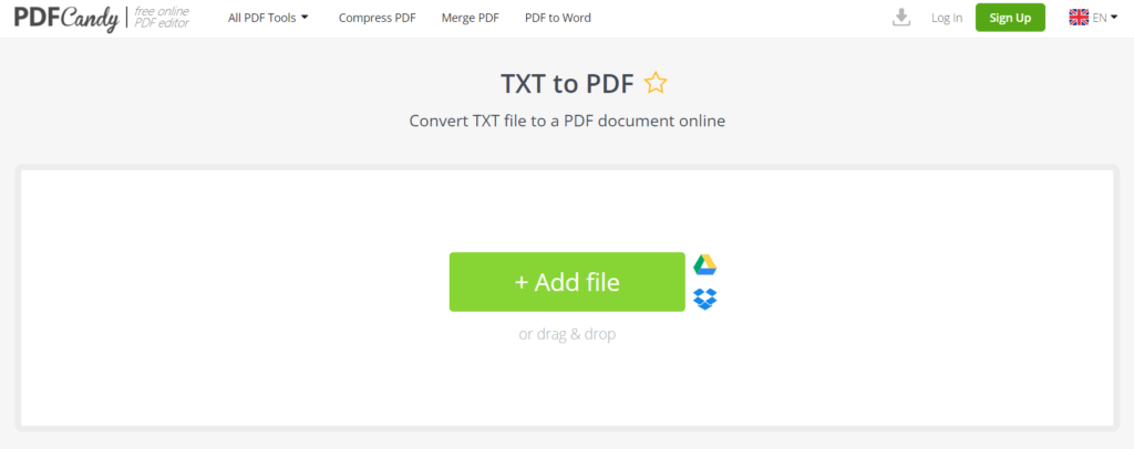 .txt to pdf_pdfcandy