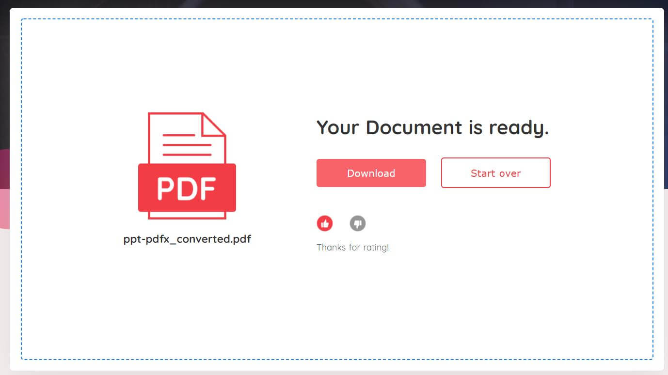 How to save PPT as PDF in FabPDF step3