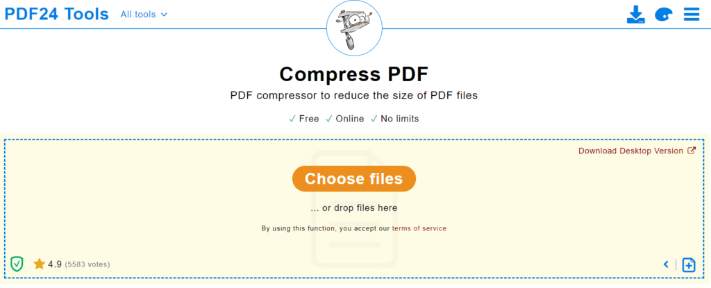 compress multiple pdf_pdf24 tools