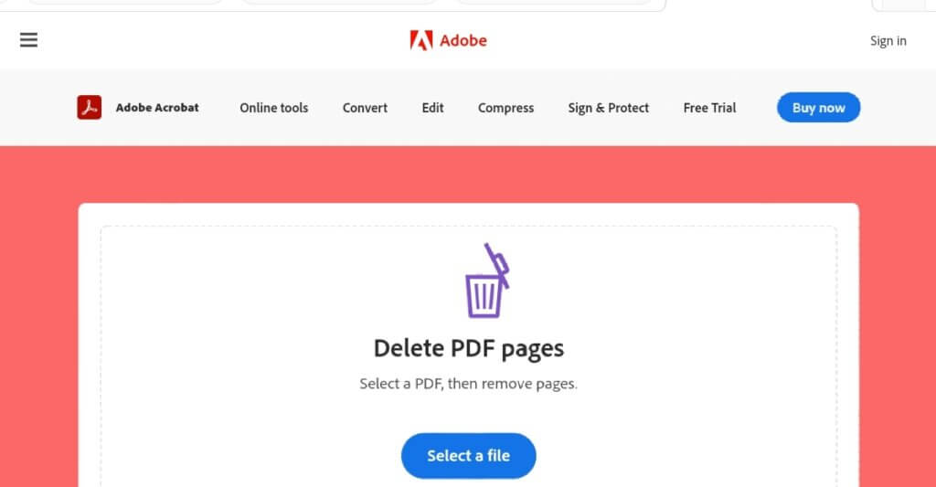 delete page in pdf size reducer