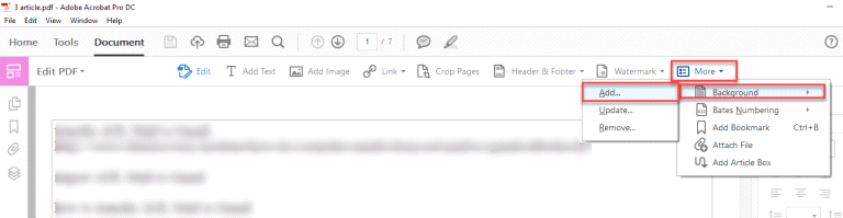 how to add watermark to pdf_Adobe Acrobat_step 4