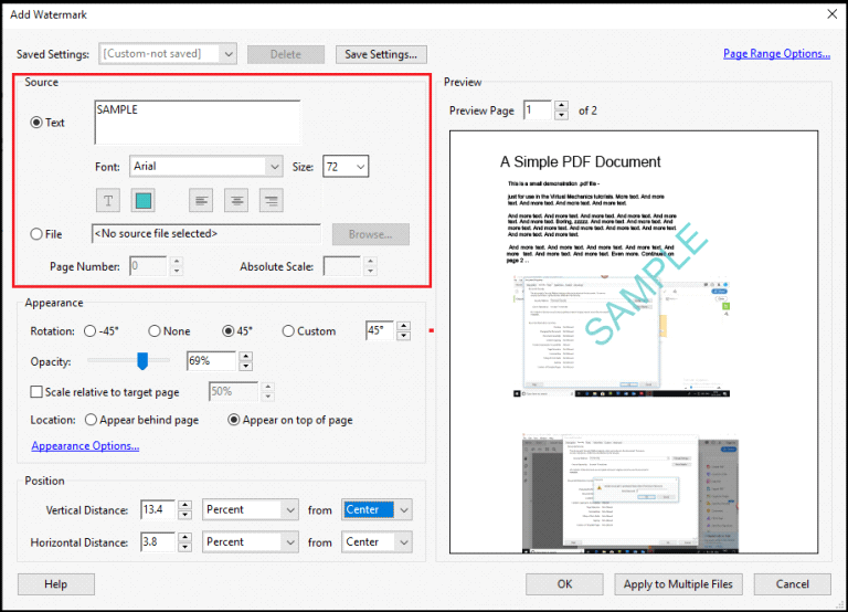 how to add watermark to pdf_Adobe Acrobat_step 5