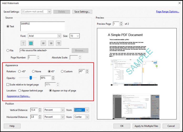 how to add watermark to pdf_Adobe Acrobat_step 6