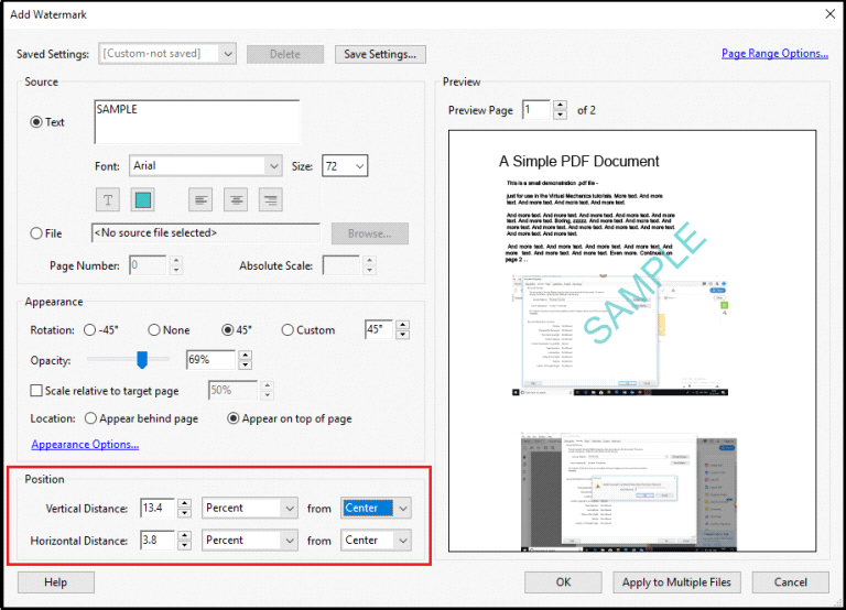 how to add watermark to pdf_Adobe Acrobat_step 7