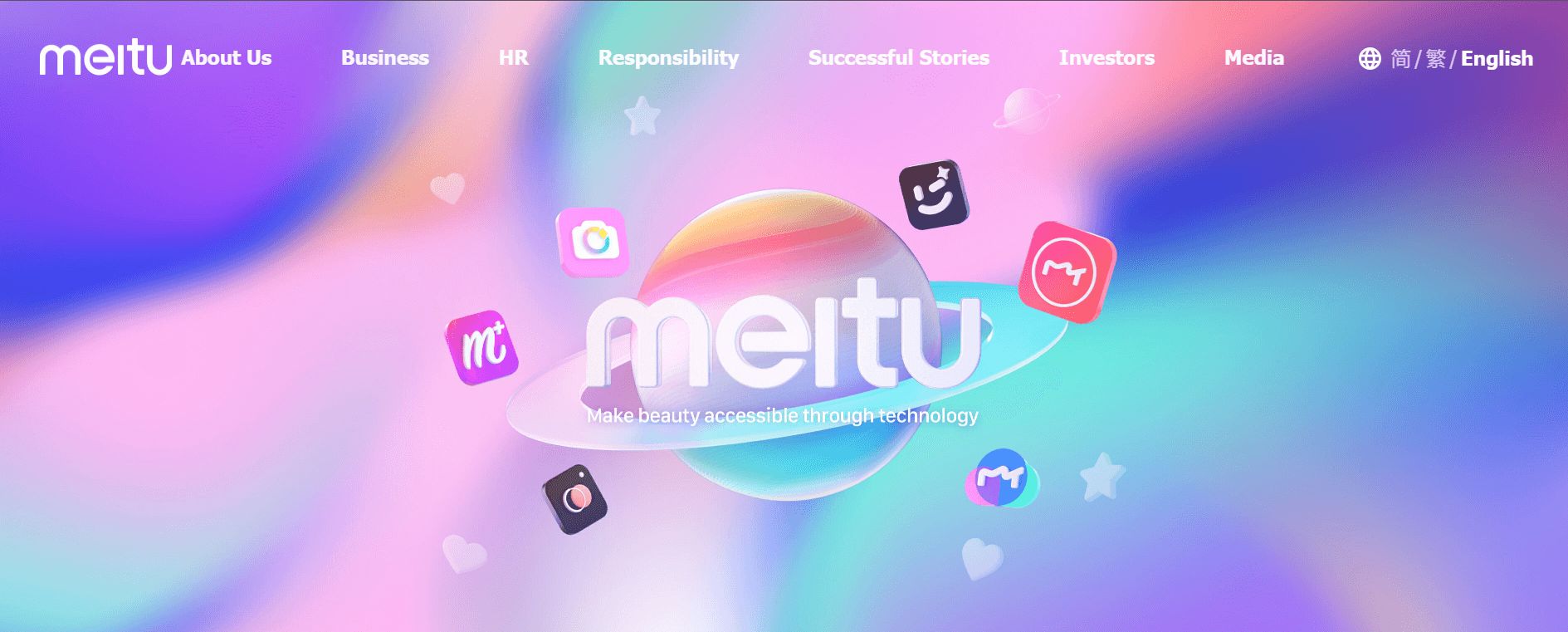 meitu's website