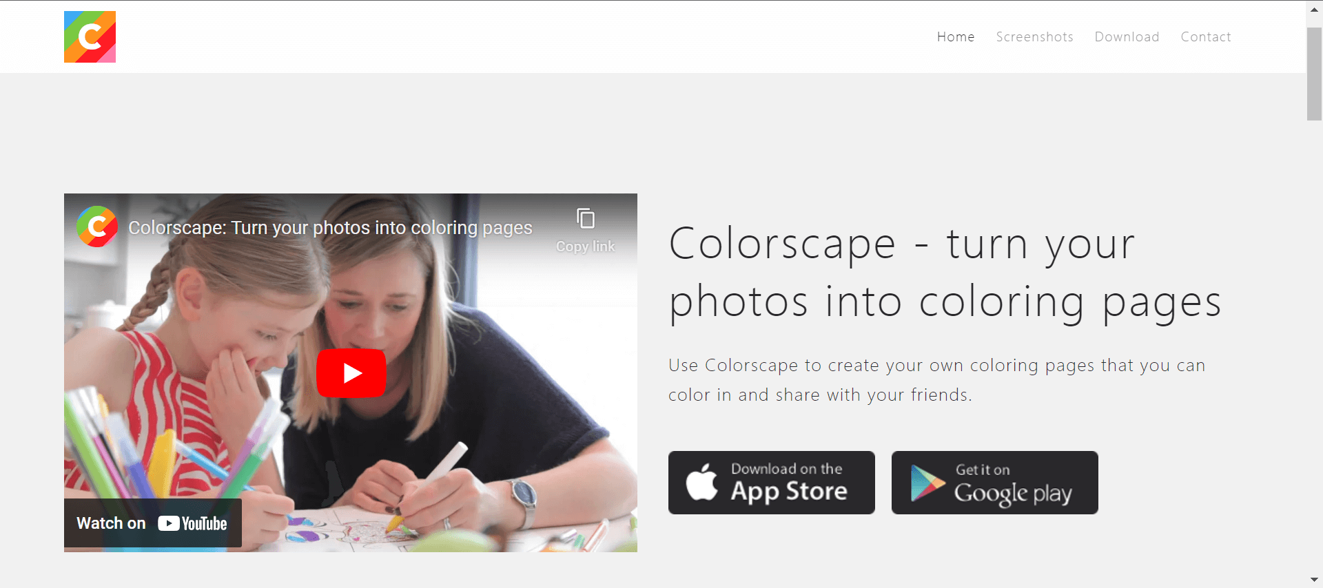 Colorscape's website