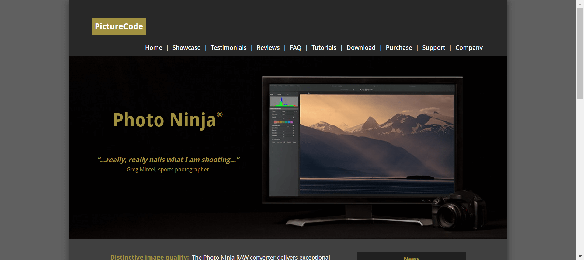 Photo Ninja's website